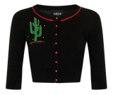 Lucy Cactus Cropped Cardigan