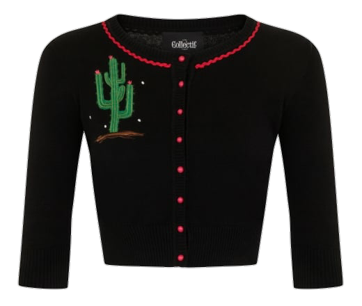 Lucy Cactus Cropped Cardigan