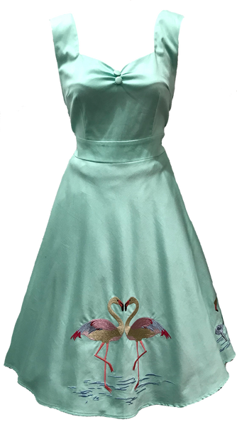 Natalie Flamingo Swing Dress